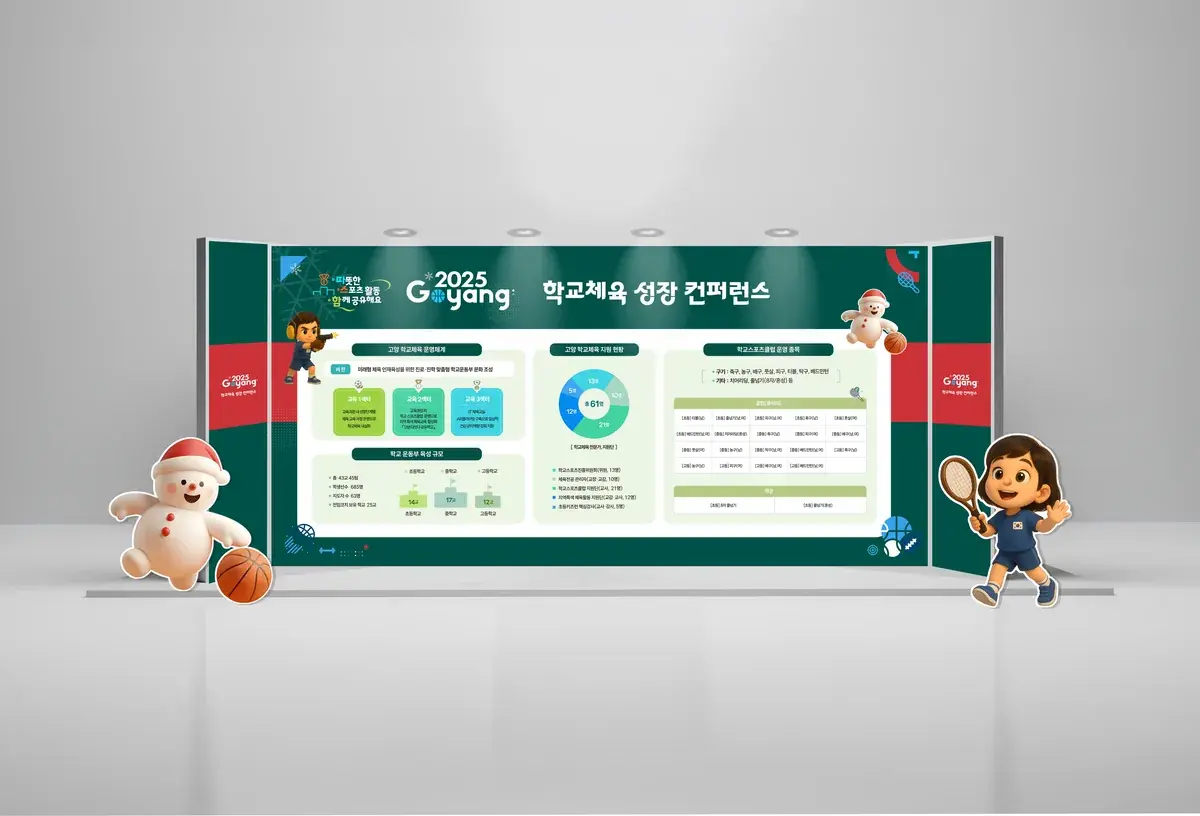 전시부스 디자인 - 고양 학교체육 컨퍼런스