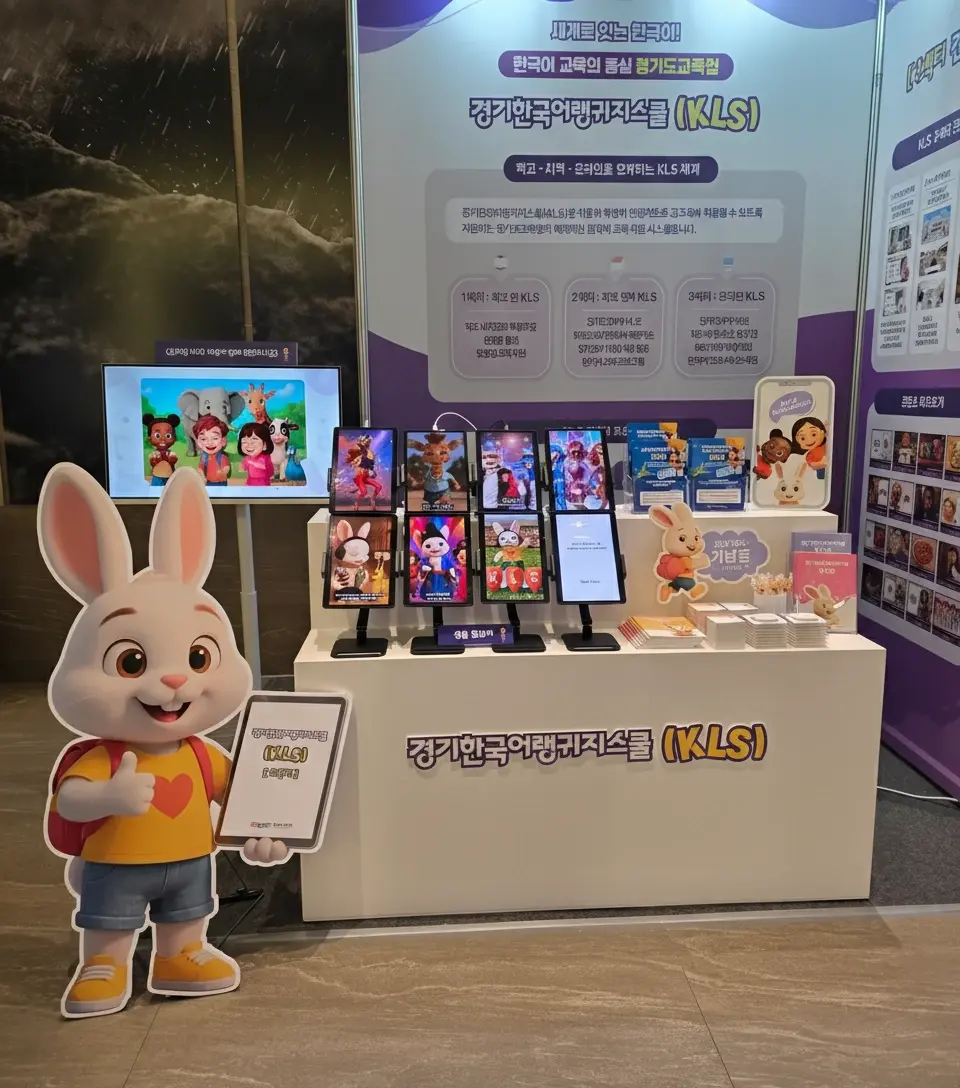 행사 디자인 시안물 적용 현장 - 교육감협의회 전시부스·대형등신대